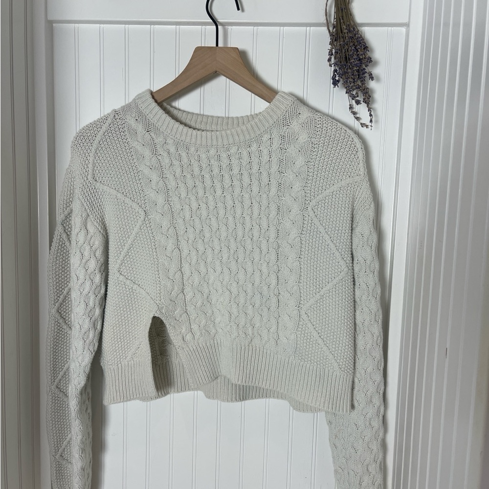 Cozy Cream Cable Knit Sweater